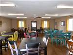 View larger image of Tables and chairs in meeting room at NORTHERN LIGHTS RV PARK image #6