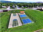 View larger image of An aerial view of the pickleball courts at SUN OUTDOORS SEVIERVILLE PIGEON FORGE image #9