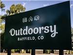 Entrance sign at Outdoorsy Bayfield - thumbnail