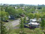 Amazing aerial view over resort at SAUDER VILLAGE CAMPGROUND - thumbnail