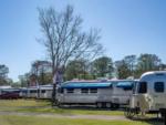 Parked trailers at site Bayou Wilderness RV Campground - thumbnail