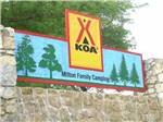 View larger image of The front entrance sign at MILTON KOA image #1