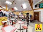 View larger image of Inside of the eating area at MILTON KOA image #12