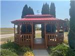 Wood Gazebo at Shipshewana Campground North Park & Amish Log Cabin Lodging - thumbnail