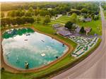 An aerial view of the water park at BAYLOR BEACH PARK WATER PARK & CAMPGROUND - thumbnail