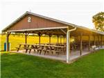 Pavilion #2 with picnic benches at BAYLOR BEACH PARK WATER PARK & CAMPGROUND - thumbnail
