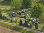 Aerial view of RVs in sites at BAYLOR BEACH PARK WATER PARK & CAMPGROUND - thumbnail