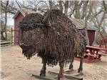 A sculpture of a bison at TERRY BISON RANCH RV PARK - thumbnail