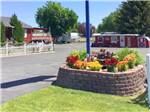 View larger image of The front entrance driveway  planter at BILLINGS VILLAGE RV PARK image #1