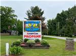 The front entrance sign at BLUEGRASS CAMPGROUND - thumbnail