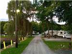 A gravel road leading to the RV sites at BLUEGRASS CAMPGROUND - thumbnail