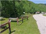 View larger image of A row of picnic tables at WHISTLER GULCH CAMPGROUND  RV PARK image #8