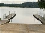 The boat dock on the lake at Lake Byllesby Campground - thumbnail