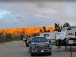 Parked trailers at site Cadillac Ranch RV Park - thumbnail