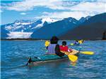 View larger image of Campers kayaking at ANCHORAGE SHIP CREEK RV PARK image #10