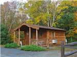 View larger image of Cabin with deck at LAKE GEORGE SCHROON VALLEY CAMPGROUND image #4