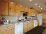 View larger image of The kitchen area in the clubhouse at VANCOUVER RV PARK image #3