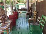 Porch with chairs at Buckhorne Country Store and Campground - thumbnail