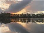 A big cloud over the lake at sunset at LAKE HARMONY RV PARK AND CAMPGROUND - thumbnail