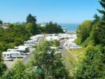 Aerial view of RVs parked on-site at DRIFTWOOD RV PARK - thumbnail