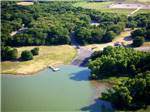 View larger image of An aerial view of the boat ramp at LOYD PARK CAMPING CABINS  LODGE image #9