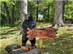 A bear statue at the exit at SMOKY BEAR CAMPGROUND AND RV PARK - thumbnail