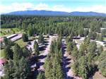 View larger image of An aerial view of the tree lined campsites at GLACIER PEAKS RV PARK image #4