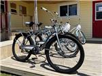 Multiple bicycles parked outside a building at BORDEN/SUMMERSIDE KOA - thumbnail