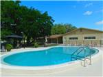 View larger image of The fenced in pool area at OAK SPRINGS RV RESORT image #1
