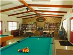 View larger image of A couple of the pool tables at OAK SPRINGS RV RESORT image #6