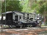 View larger image of A fifth wheel toy hauler in an RV site at BLUE PARROT RV RESORT image #12