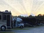 Parked RV's at site Twin Oaks RV Park - thumbnail