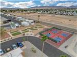Aerial view over the recreation area at LAS QUINTAS RV RESORT - thumbnail