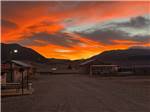 The sun setting over the park - thumbnail