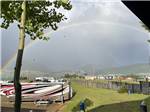 A rainbow over the park - thumbnail