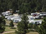 Aerial view of RVs and sites at Rush No More RV Resort & Campground - thumbnail