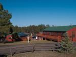 Large red barns at HAPPY JACK LODGE & RV RESORT - thumbnail