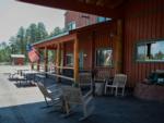 Chairs on a porch at HAPPY JACK LODGE & RV RESORT - thumbnail