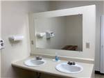 The clean bathroom sinks at MOUNTAIN RANGE RV PARK - thumbnail