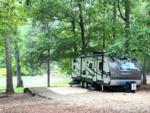 Parked trailer at site The Point RV at Lake Hartwell - thumbnail