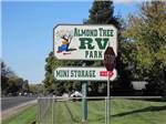 View larger image of Sign at entrance to RV park at ALMOND TREE RV PARK image #1