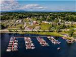 View larger image of Overhead view of boats and RVs at APPLE ISLAND RESORT image #12
