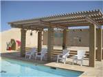 View larger image of The gazebo by the pool at LEAPIN LIZARD RV RANCH image #11