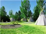 View larger image of Some of the rental teepees at WILDHORSE RESORT  CASINO RV PARK image #3