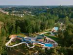 View of pool with water slides at Sun Outdoors Lake Rudolph - thumbnail