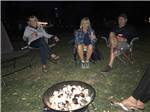 View larger image of People sitting around a fire pit at SAGE HILLS GOLF CLUB  RV RESORT image #5