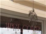 A wind chime on the main building at RESTWAY TRAVEL PARK - thumbnail