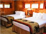 View larger image of Inside of one of the camping cabins at THE LONGHORN RANCH LODGE AND RV RESORT image #4