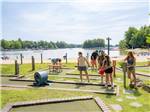 People playing mini golf - thumbnail