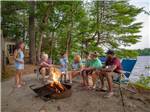 A multi generational family roasting marshmallows - thumbnail